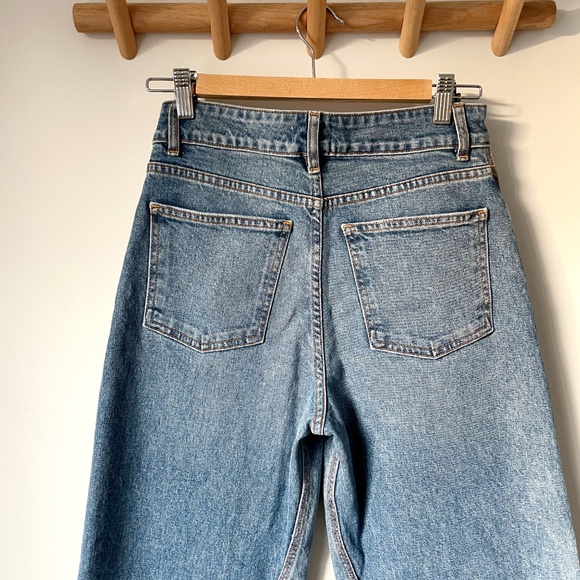 ALC Abbott II High Rise Wide Straight Leg Jeans Size 25 - Picture 5 of 8